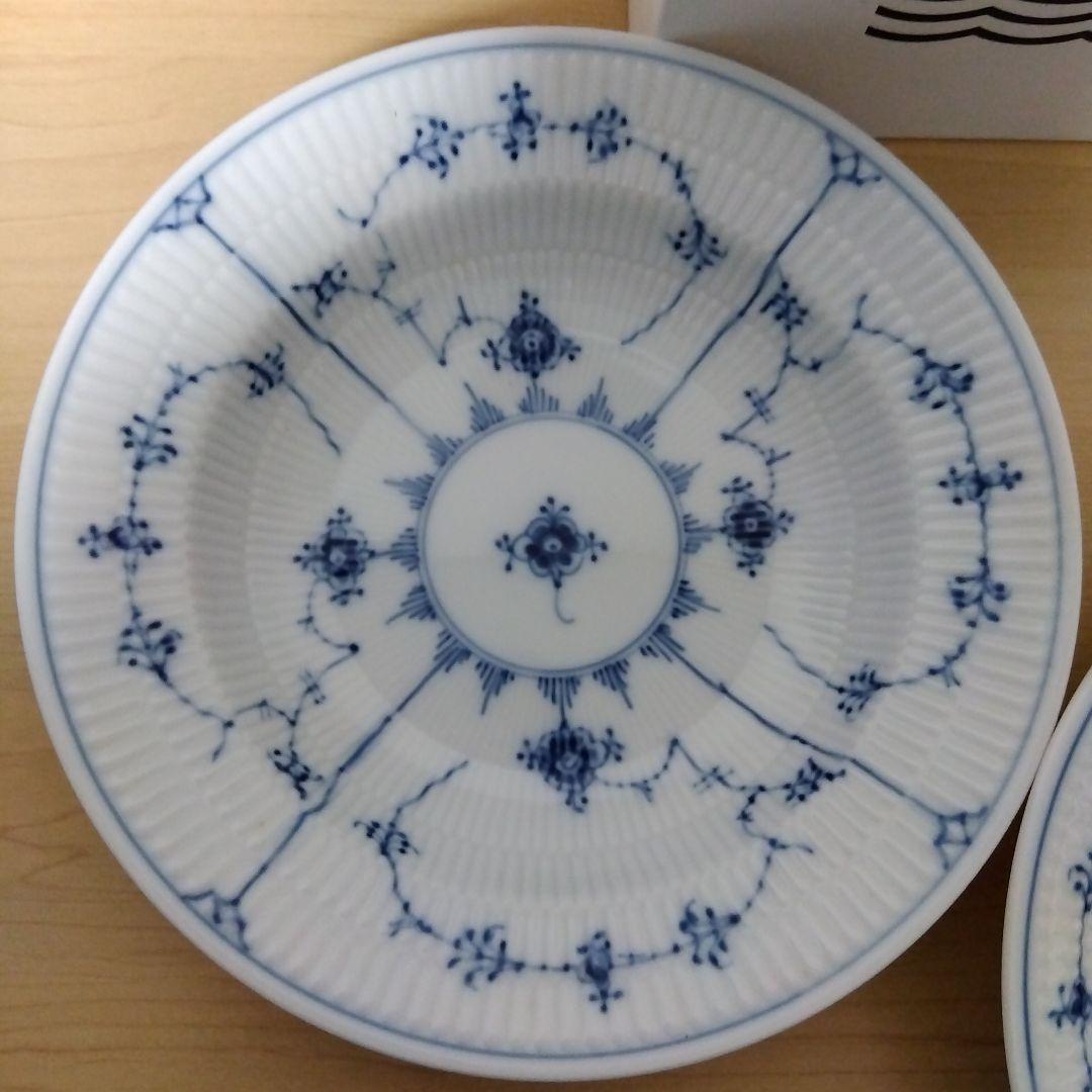専用ロイヤルコペンハーゲン ブルーフルーテッド プレイン 深皿 21.5cm3枚