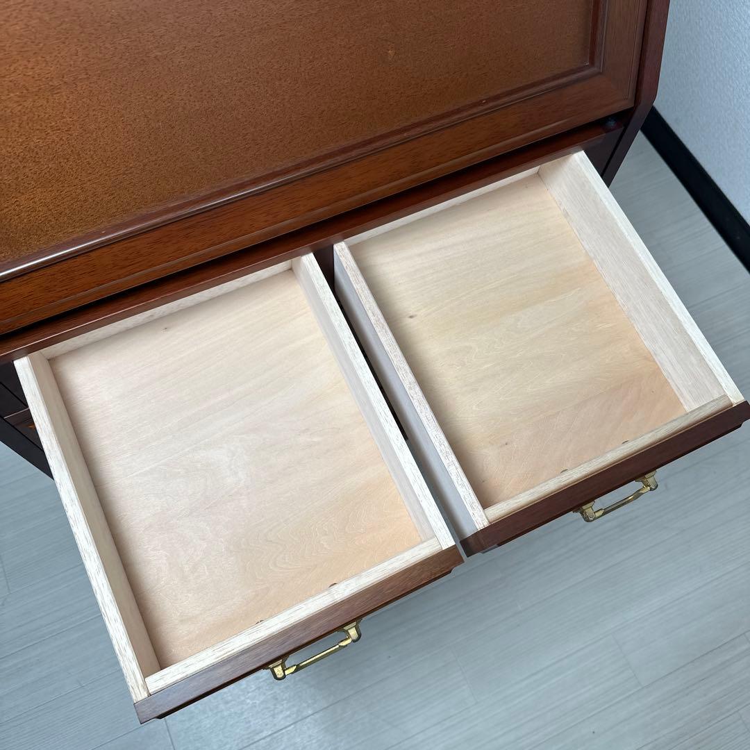 マルニ 地中海 ライティングビューロー デスク チェスト 引き出し 収納 i1※