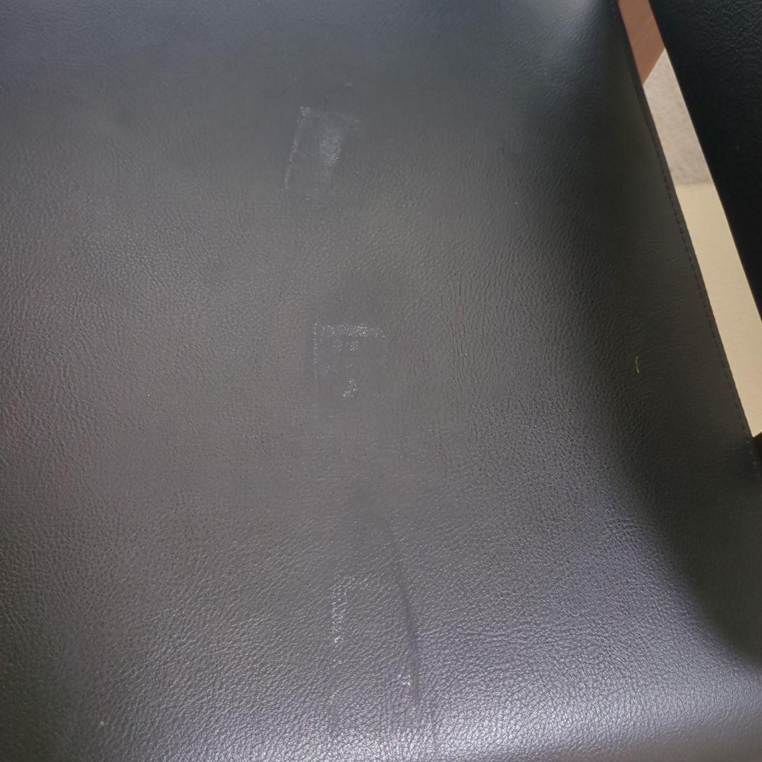 【直接引取限定】ニトリ　カウチソファ（アストル MBR2）黒 合成皮革ソファ