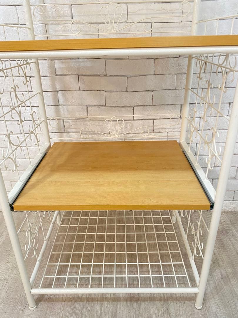 【東京都内23区配送無料】ベルメゾン　アイアン　キッチン　ラック　棚　収納　陳列