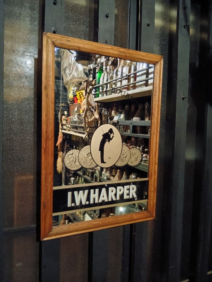 非売品　ノベルティ　1980's　i.w.harper　ウッド　パブミラー