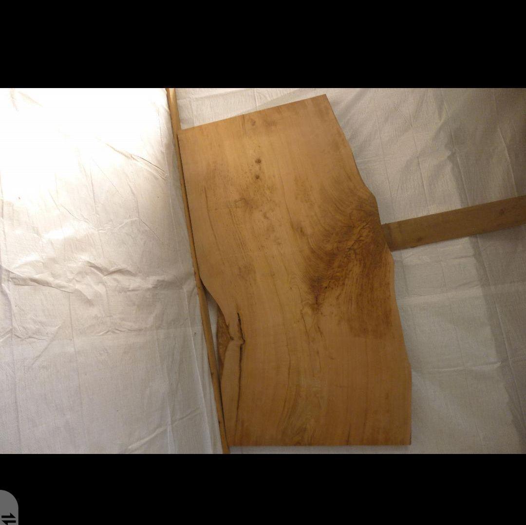 送料込み　一枚板　クリ　栗　無垢材虫食いあり天板テーブルカウンターDIY番号10