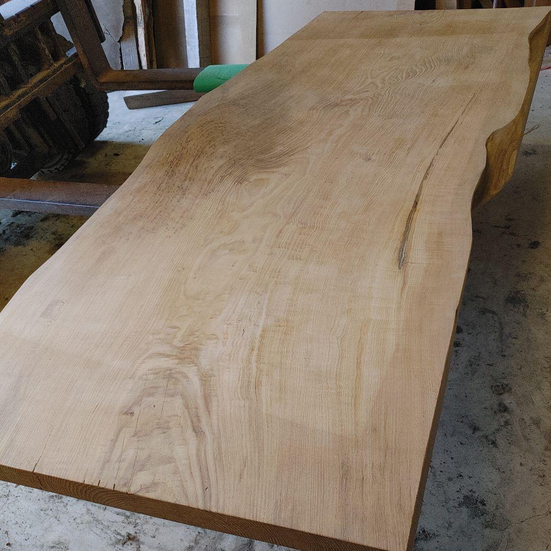 送料込み　一枚板　クリ　栗　無垢材虫食いあり天板テーブルカウンターDIY番号10