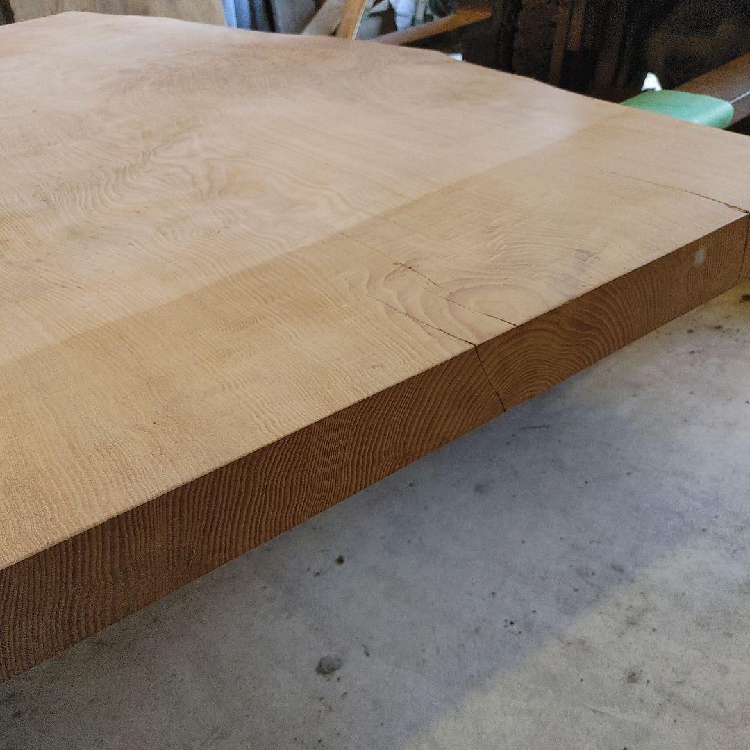 送料込み　一枚板　クリ　栗　無垢材虫食いあり天板テーブルカウンターDIY番号10