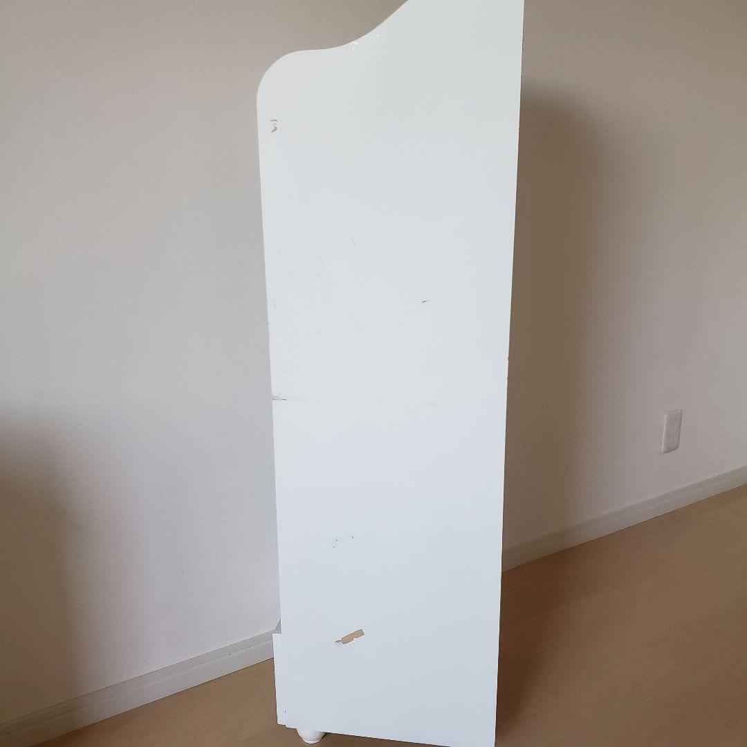 プリンセスハンガーラック/ホワイトラック/収納棚/デスク横棚