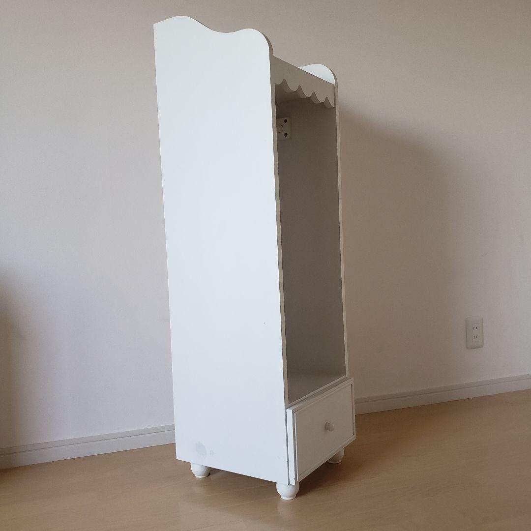 プリンセスハンガーラック/ホワイトラック/収納棚/デスク横棚