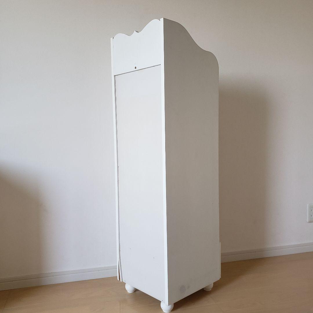 プリンセスハンガーラック/ホワイトラック/収納棚/デスク横棚