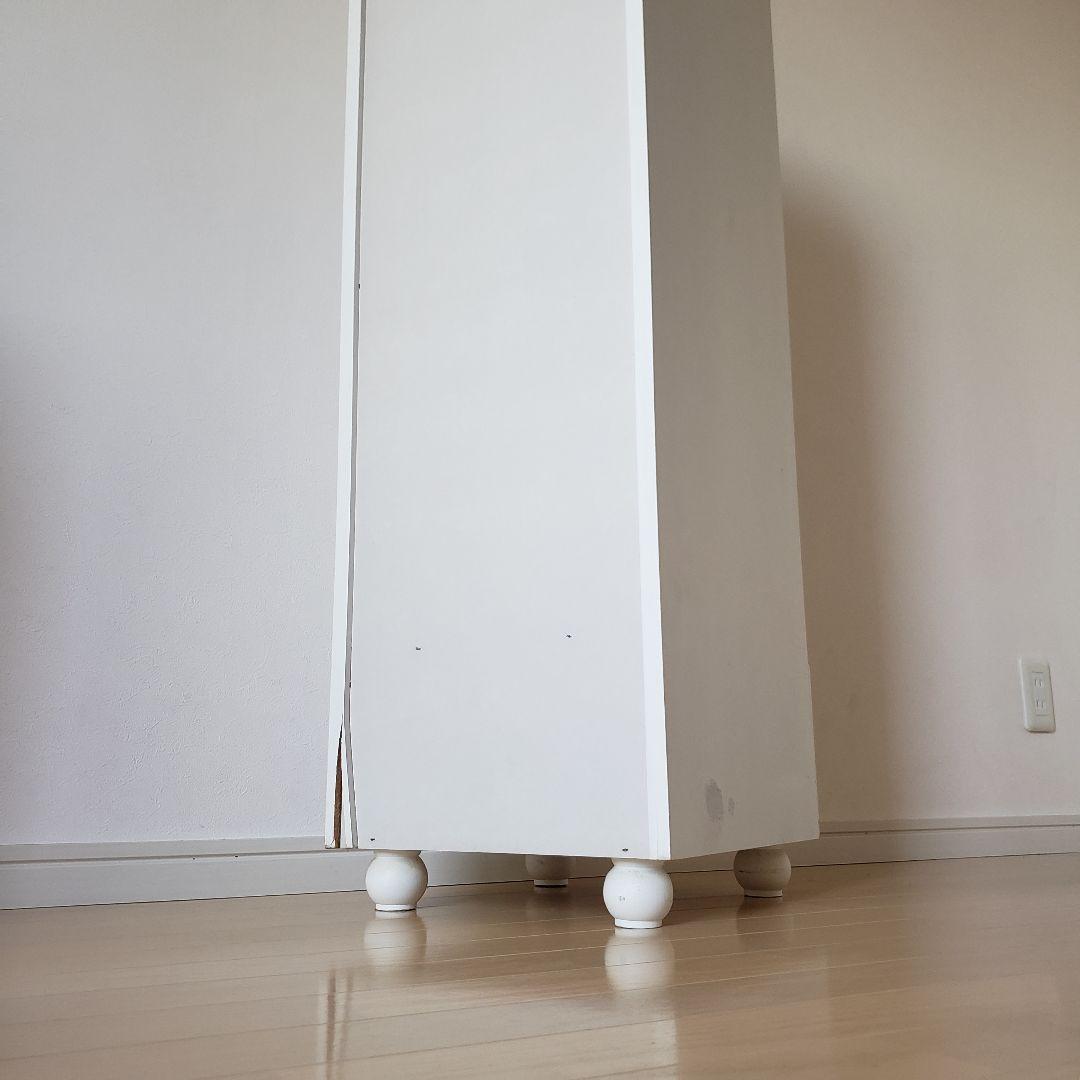 プリンセスハンガーラック/ホワイトラック/収納棚/デスク横棚