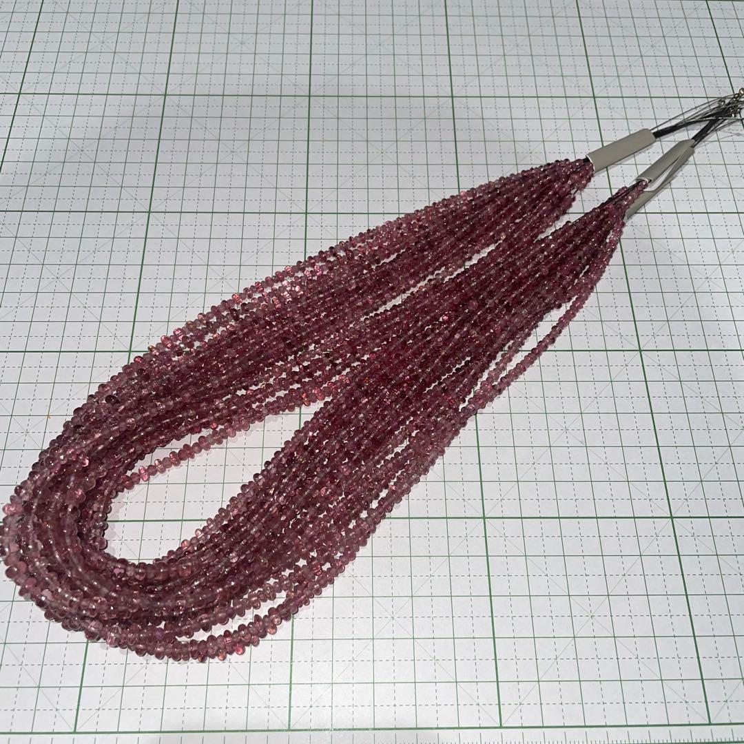 極上宝石質 ピンクトルマリン マイクロファセットカット ロット販売（16連）