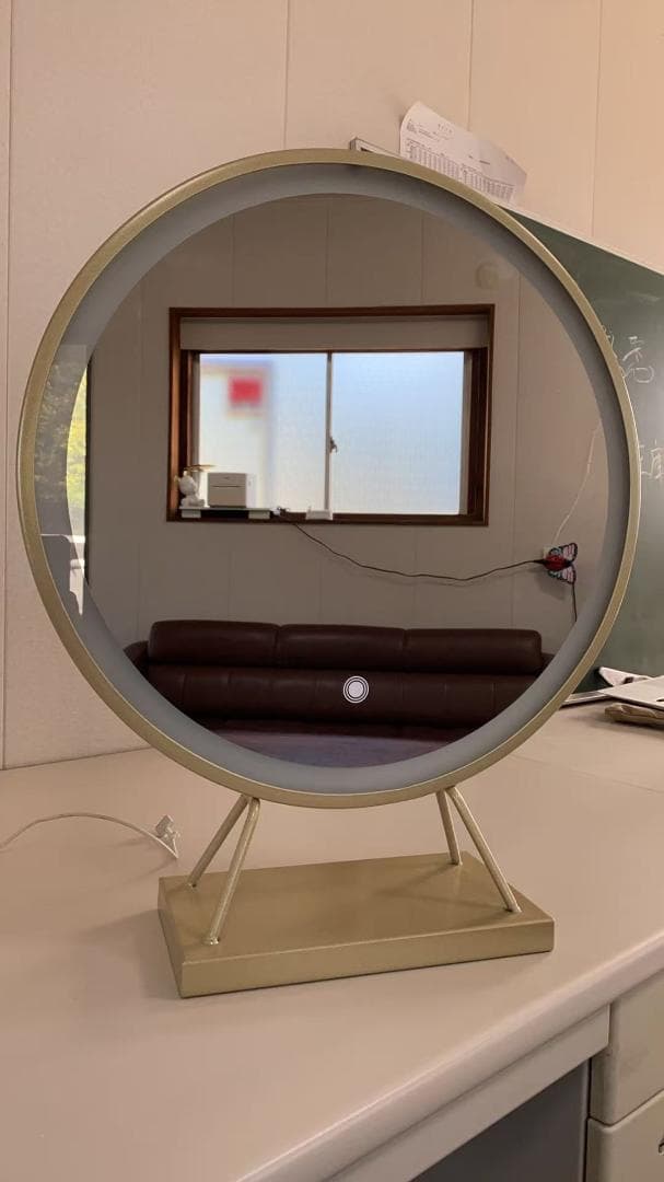 化粧台3点セット (机・鏡・椅子) 訳あり品写真をご確認J206-100-04