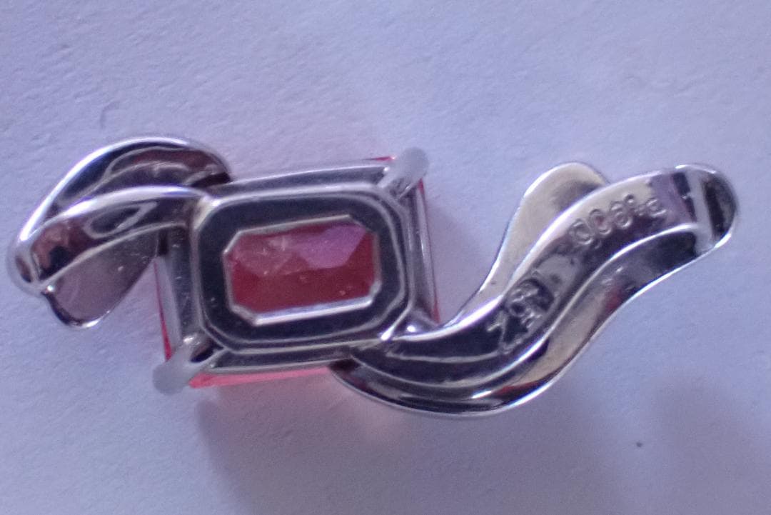 ロードクロサイト　ペンダントトップ　1.52ct　Pt900