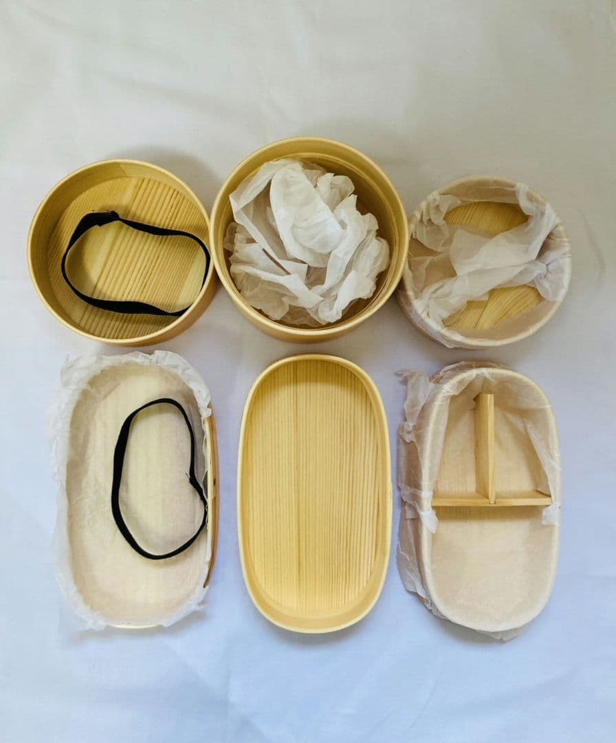 曲げわっぱ わっぱ 弁当箱 お弁当箱 丸 円形 2個セット木製