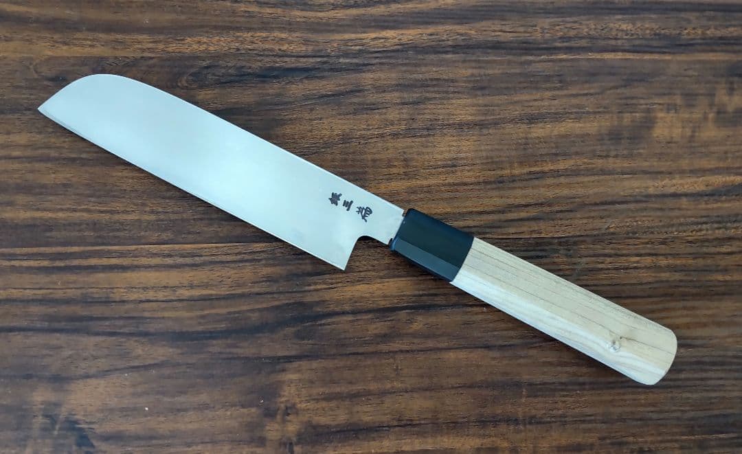 青木刃物製作所 青木刃物 堺孝行 シェフ和庖丁 鎌型薄刃 18㎝ 銀三鋼