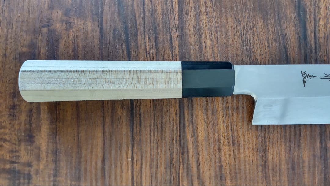 青木刃物製作所 青木刃物 堺孝行 シェフ和庖丁 鎌型薄刃 18㎝ 銀三鋼