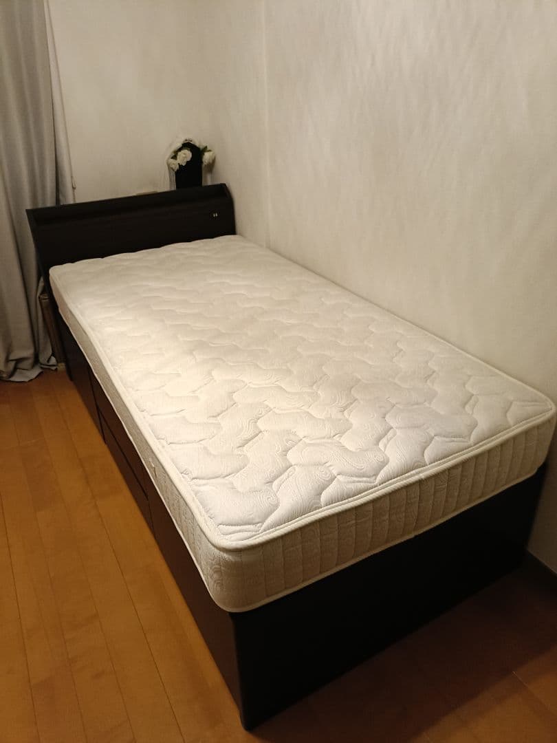 シングルベッドフレーム ダークブラウン NITORI