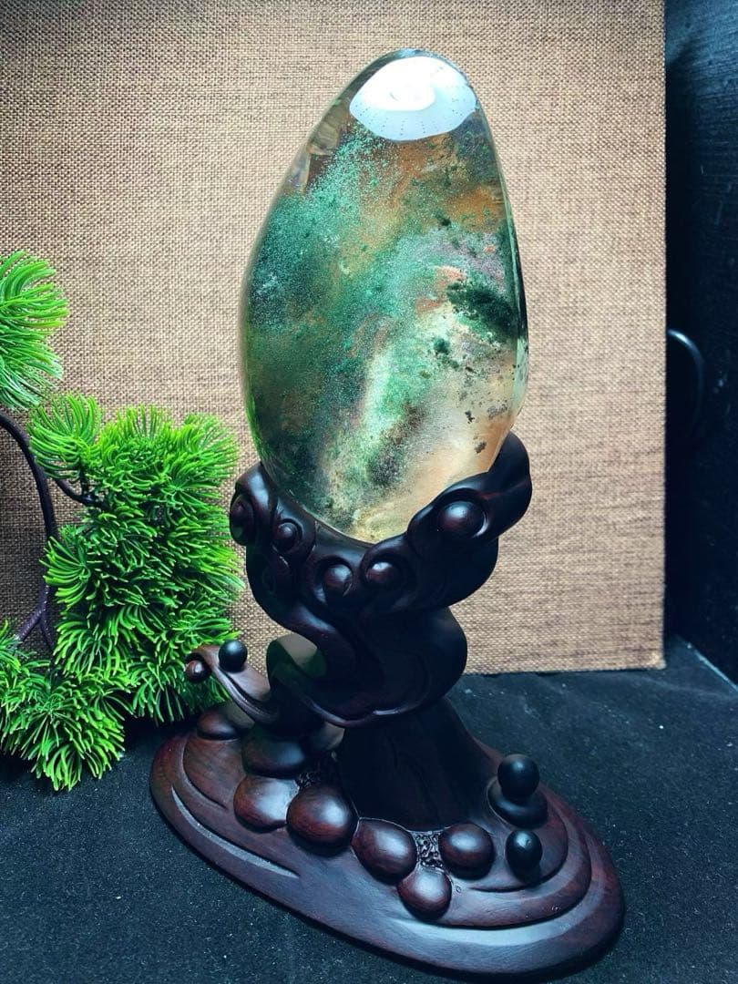 ⭐︎【極上品】天然 ガーデン クォーツ 置物 842.6g