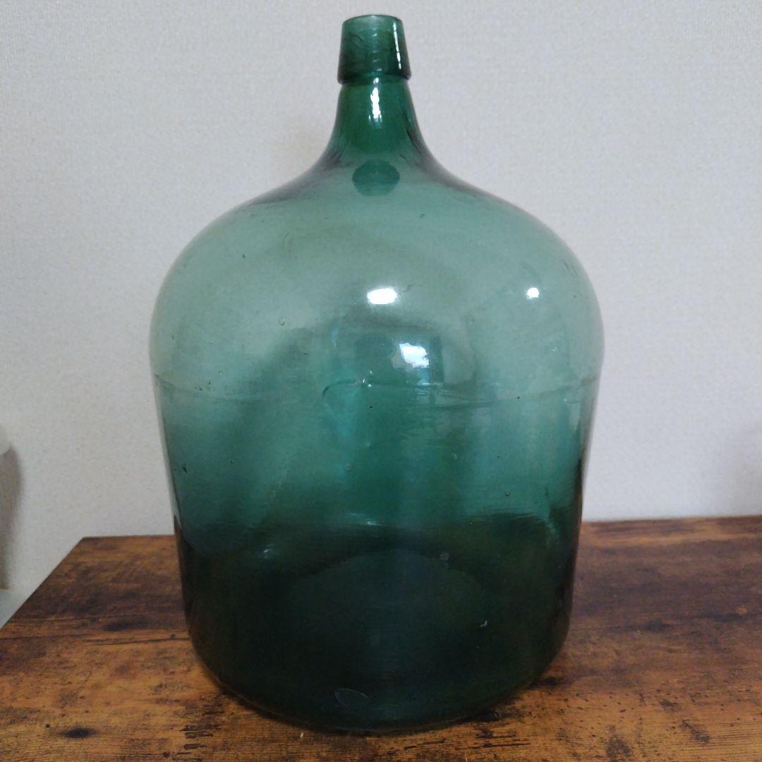 デミジョンボトル ガラス瓶 特大瓶 花瓶 アンティーク 昭和レトロ