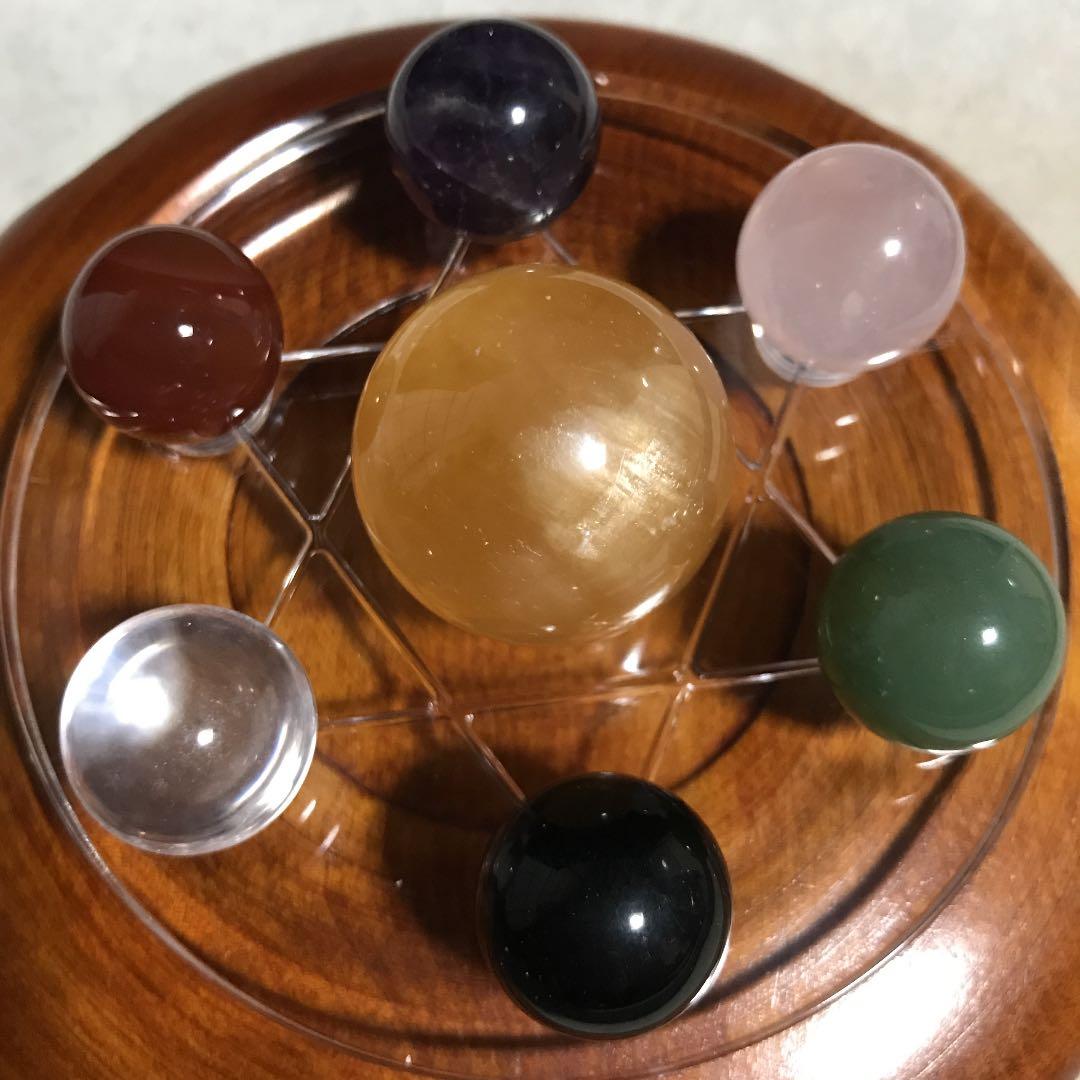 S3★特別ご提供★THE 七星陣☆【7種チャクラストーン♢アクリル製七星盤】❤️