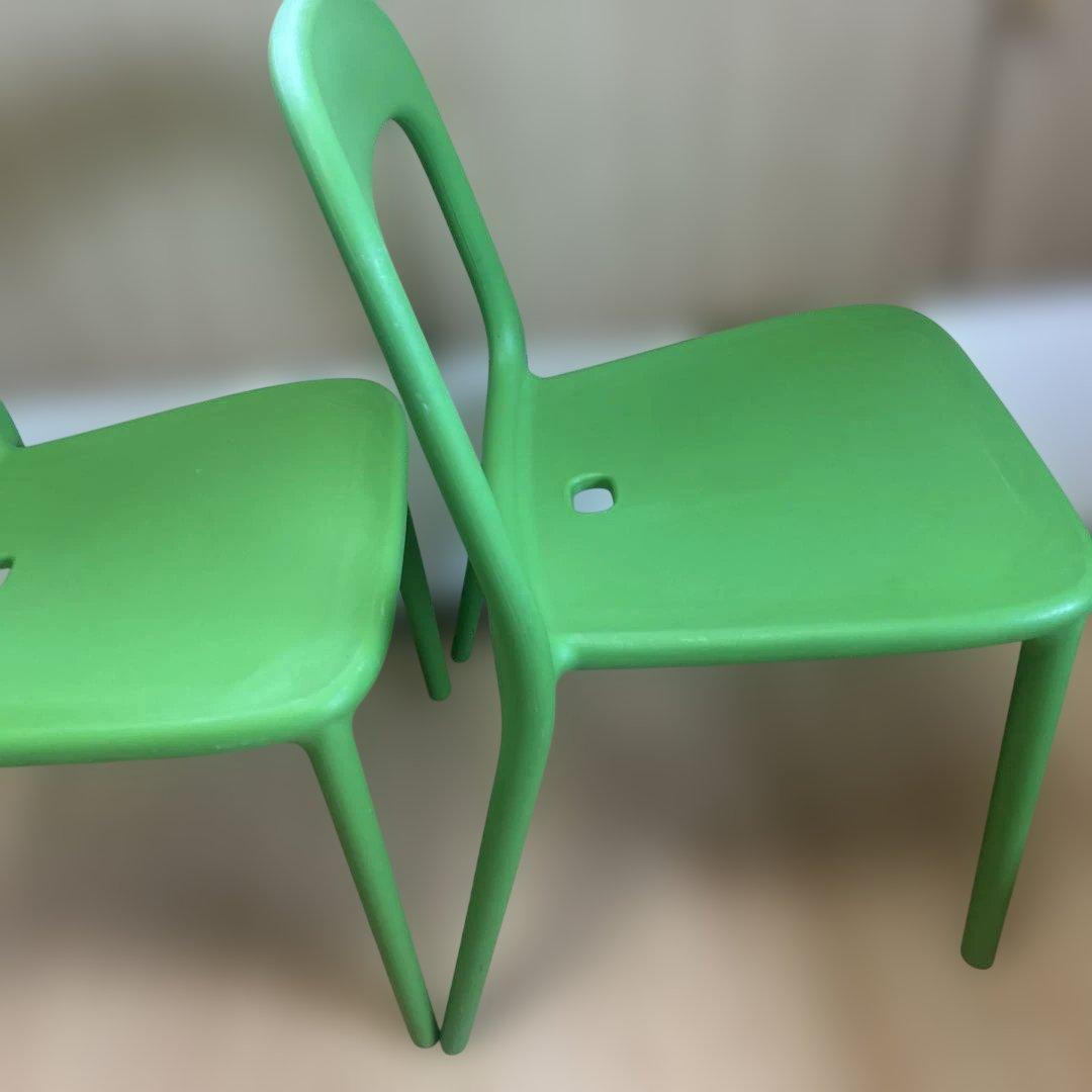 廃盤　希少　IKEA URBAN ウルバン　グリーン2脚セット