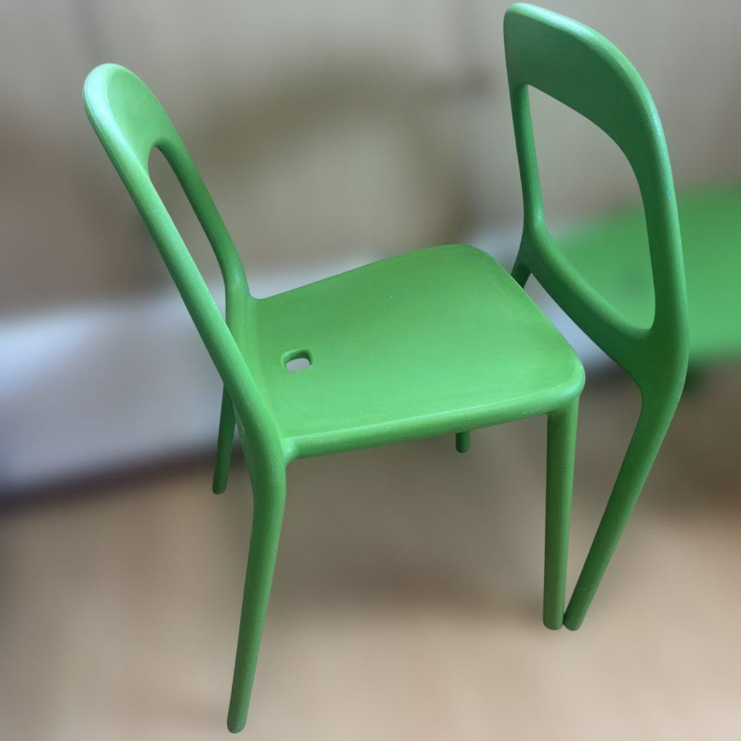 廃盤　希少　IKEA URBAN ウルバン　グリーン2脚セット