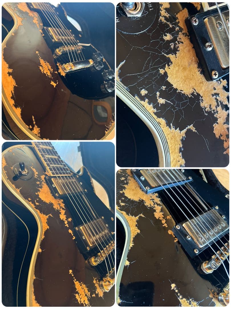 ⭐︎ハードエイジド ギブソンレスポールカスタム レプリカ GOTOHパーツ