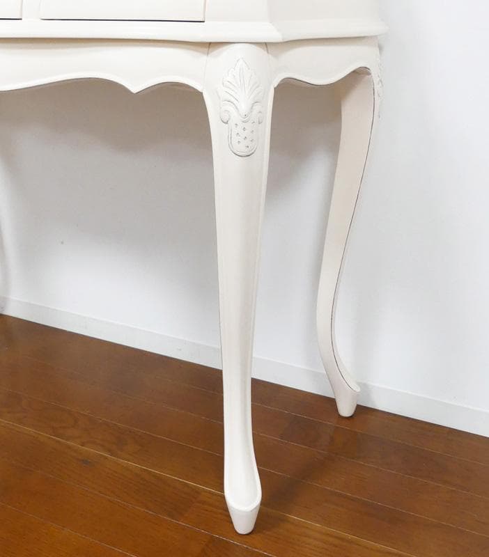 コンソールテーブル 引出収納付き ホワイト