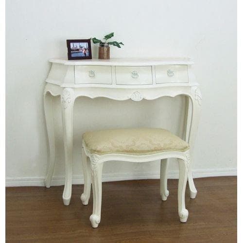 コンソールテーブル 引出収納付き ホワイト