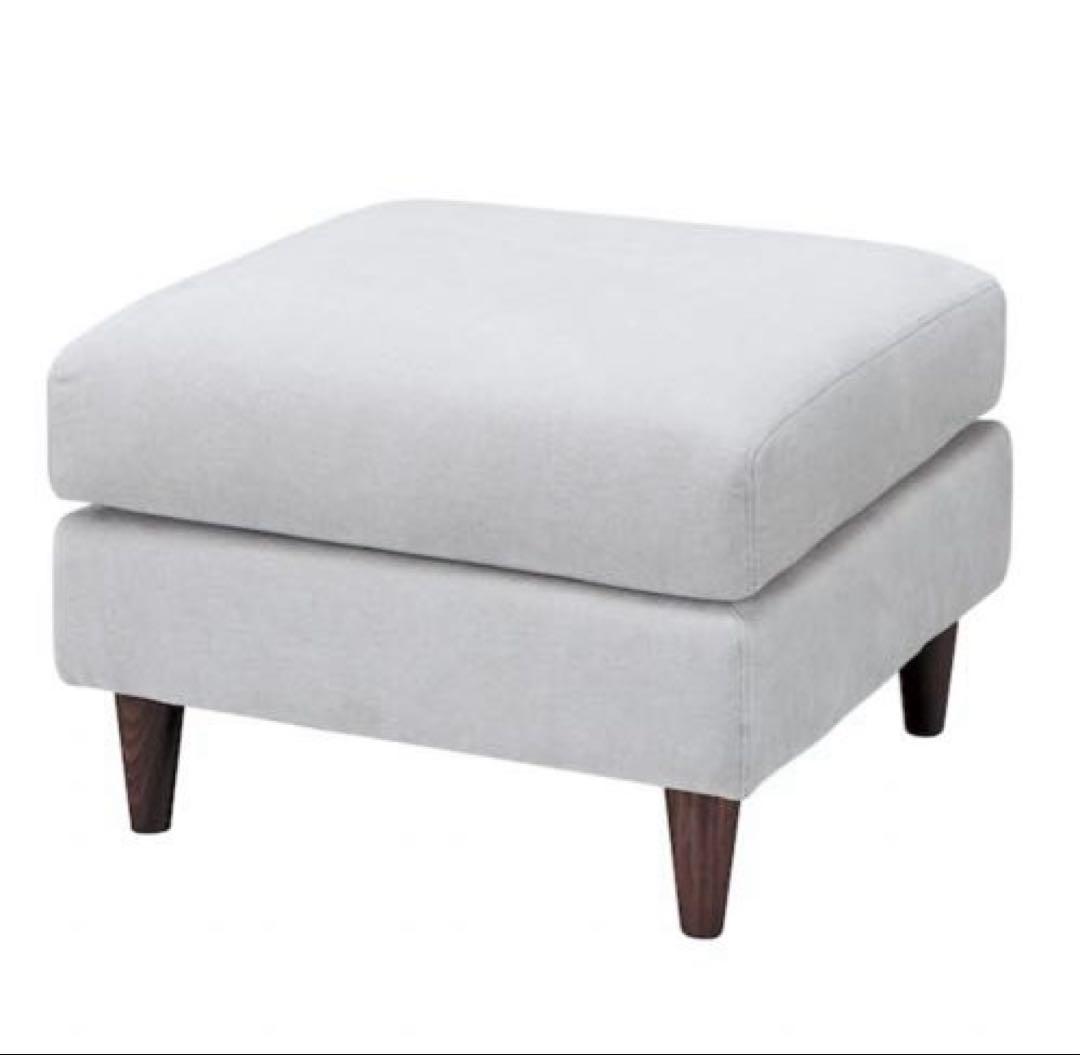 ニトリ スツール 布張り (CS03 SD LGY/MBR) 　オットマン