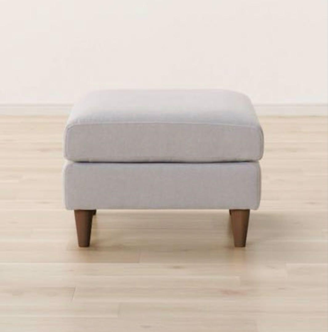 ニトリ スツール 布張り (CS03 SD LGY/MBR) 　オットマン