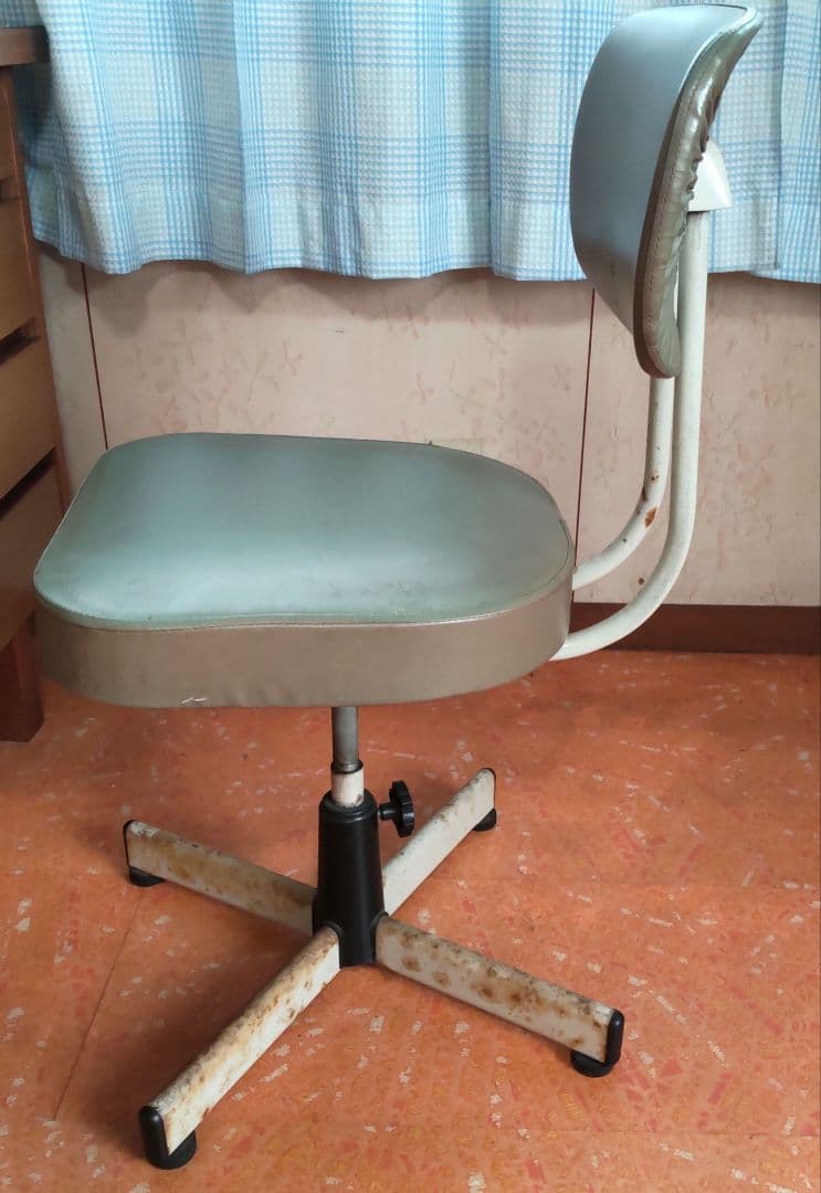 【送料込:たのメル便】学習机 片袖 事務机 昭和レトロ