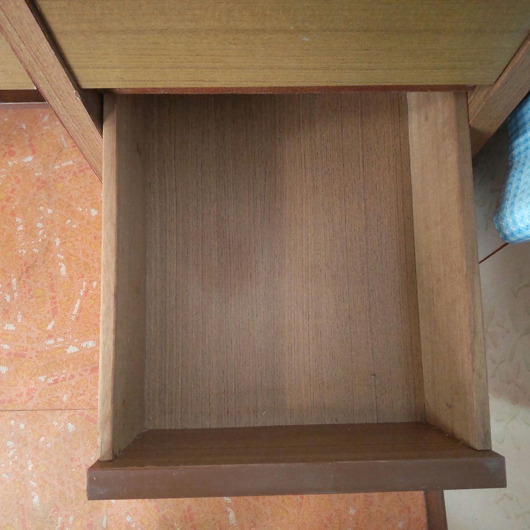 【送料込:たのメル便】学習机 片袖 事務机 昭和レトロ