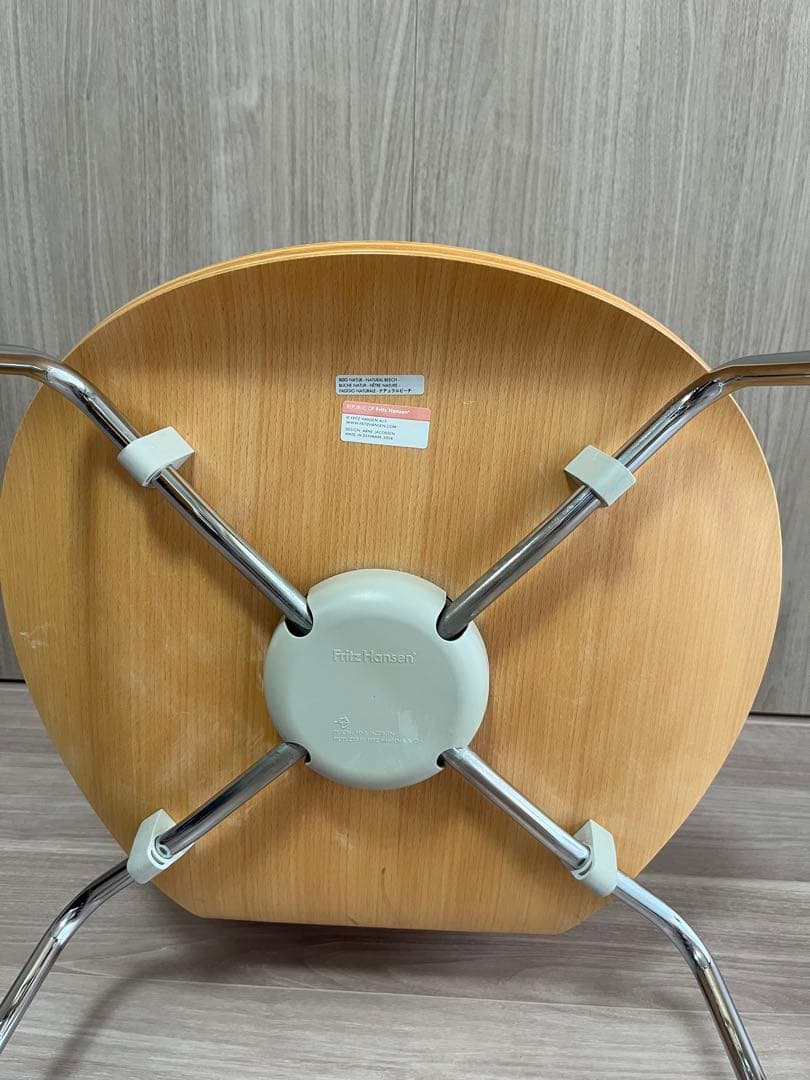 セブンチェア Fritz Hansen 　ナチュラルビーチ　2脚セット②