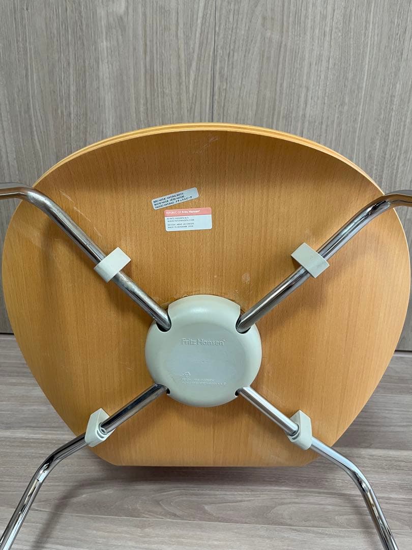 セブンチェア Fritz Hansen 　ナチュラルビーチ　2脚セット②