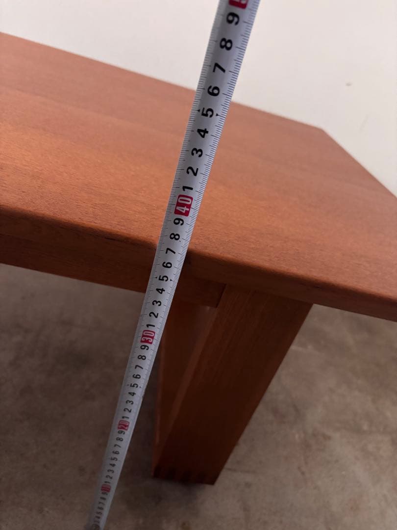 幅135㎝　タモ材のローテーブル　センターテーブル　天然木　無垢材