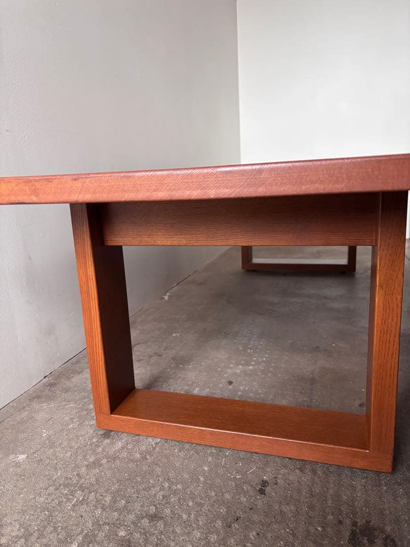 幅135㎝　タモ材のローテーブル　センターテーブル　天然木　無垢材