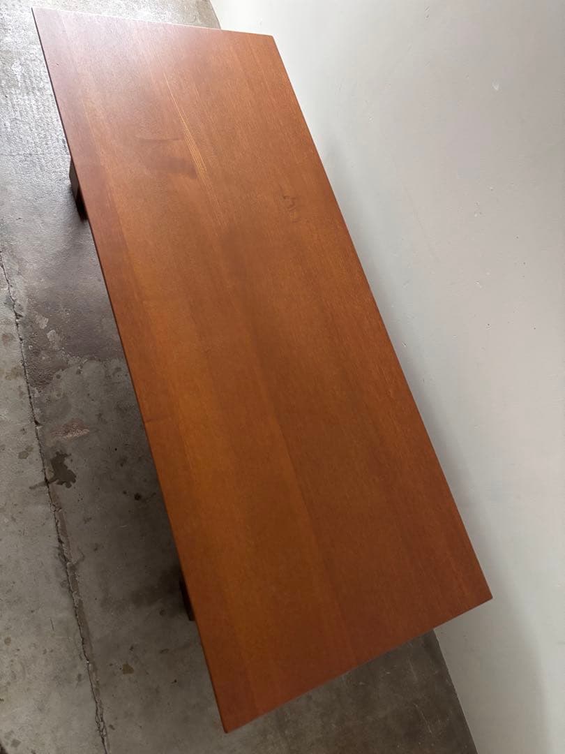 幅135㎝　タモ材のローテーブル　センターテーブル　天然木　無垢材