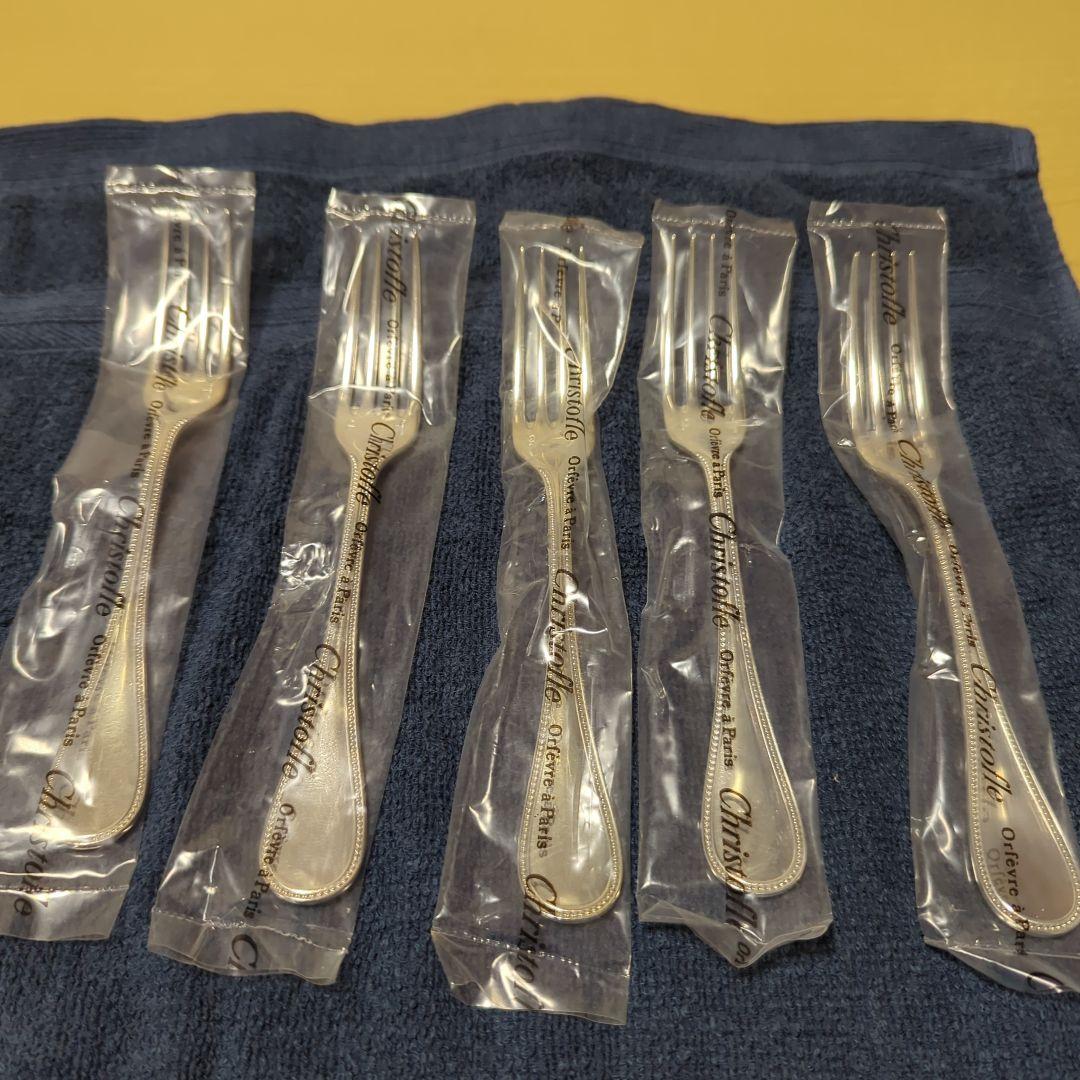 クリストフル パールシリーズ カトラリー 各5本セット計15本 未開封 未使用