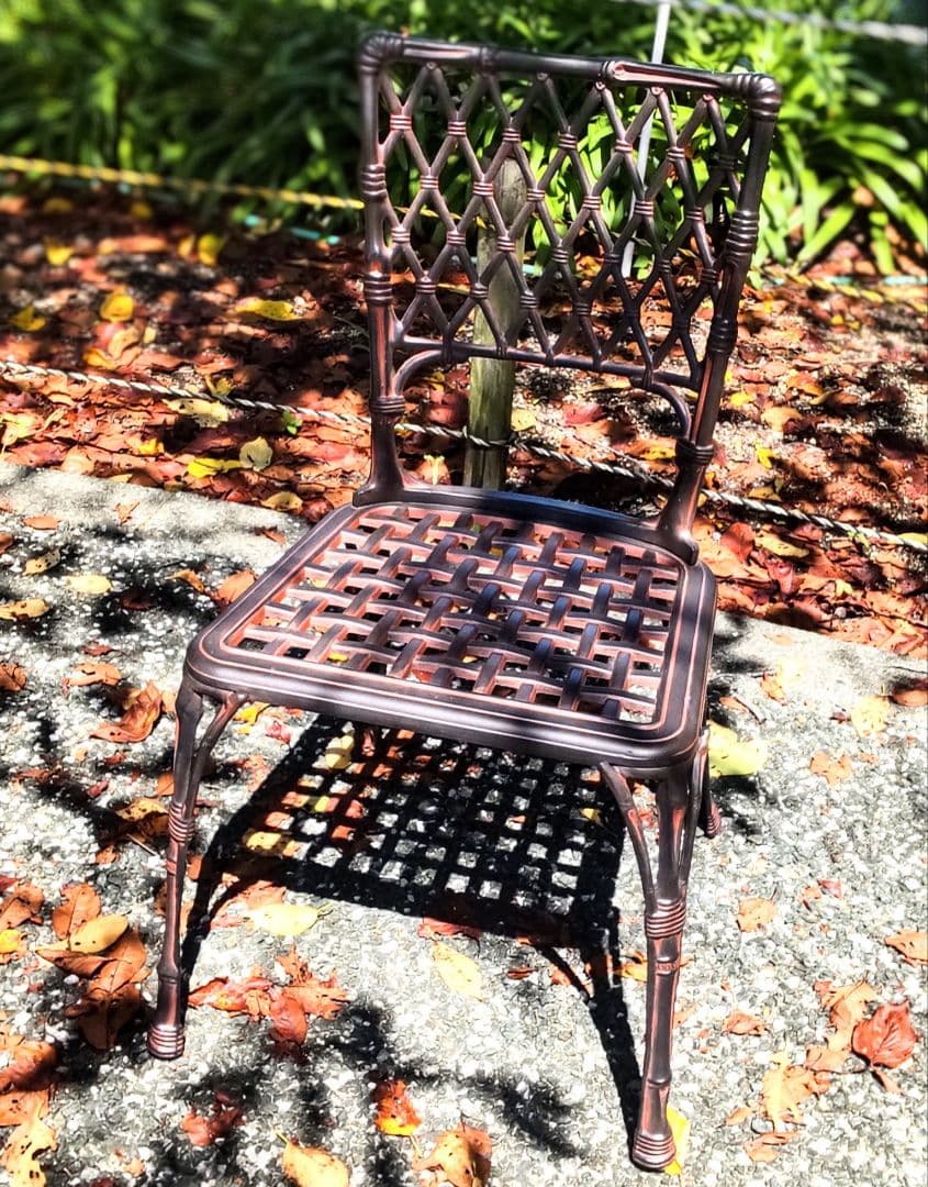 DESSI MOBELフィリピナス アンティーク ガーデニングチェア アルミ製