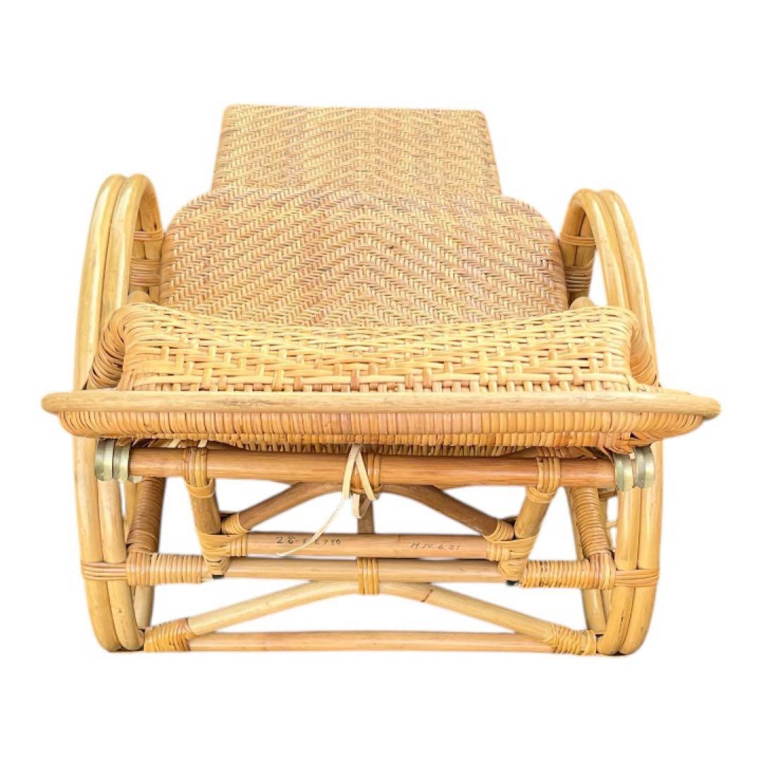 今枝商店 ラタン リクライニング チェア オットマン 籐 折りたたみ 籐家具 2