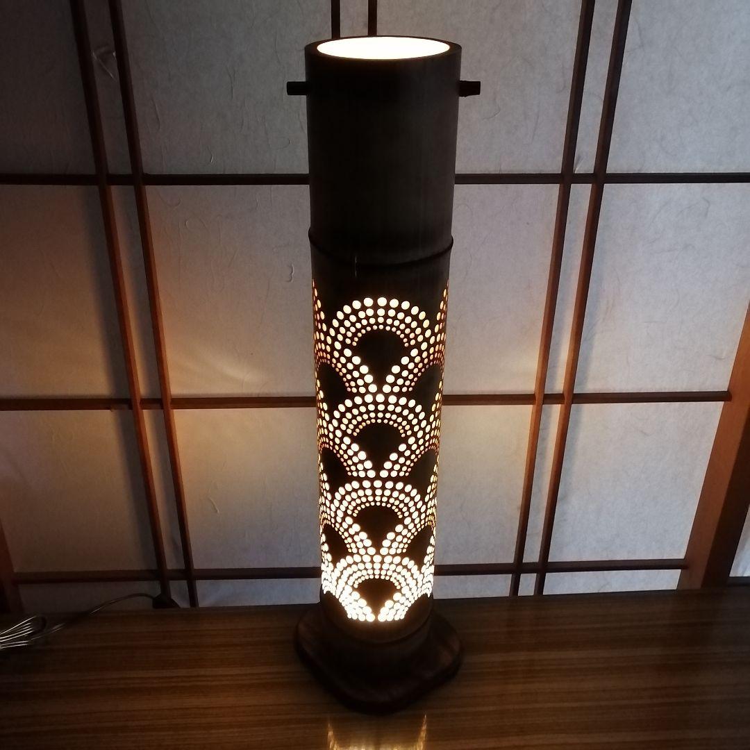 癒し灯火　竹灯籠　No23194