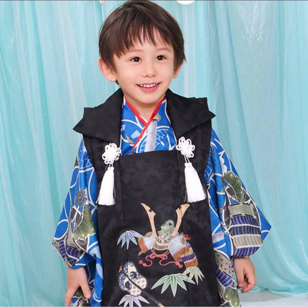 【足袋・下駄未使用】七五三　3歳　男の子　被布　セット