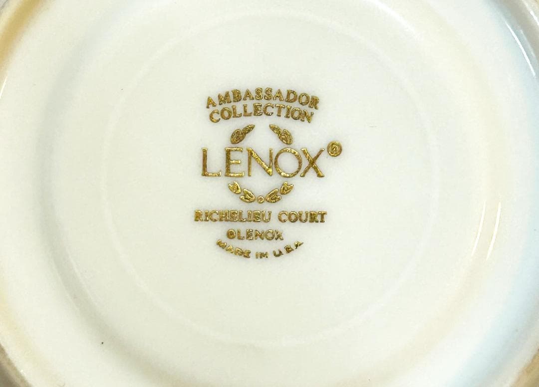 レノックス　カップ＆ソーサー　６客　LENOX　アンバサダーコレクション　希少