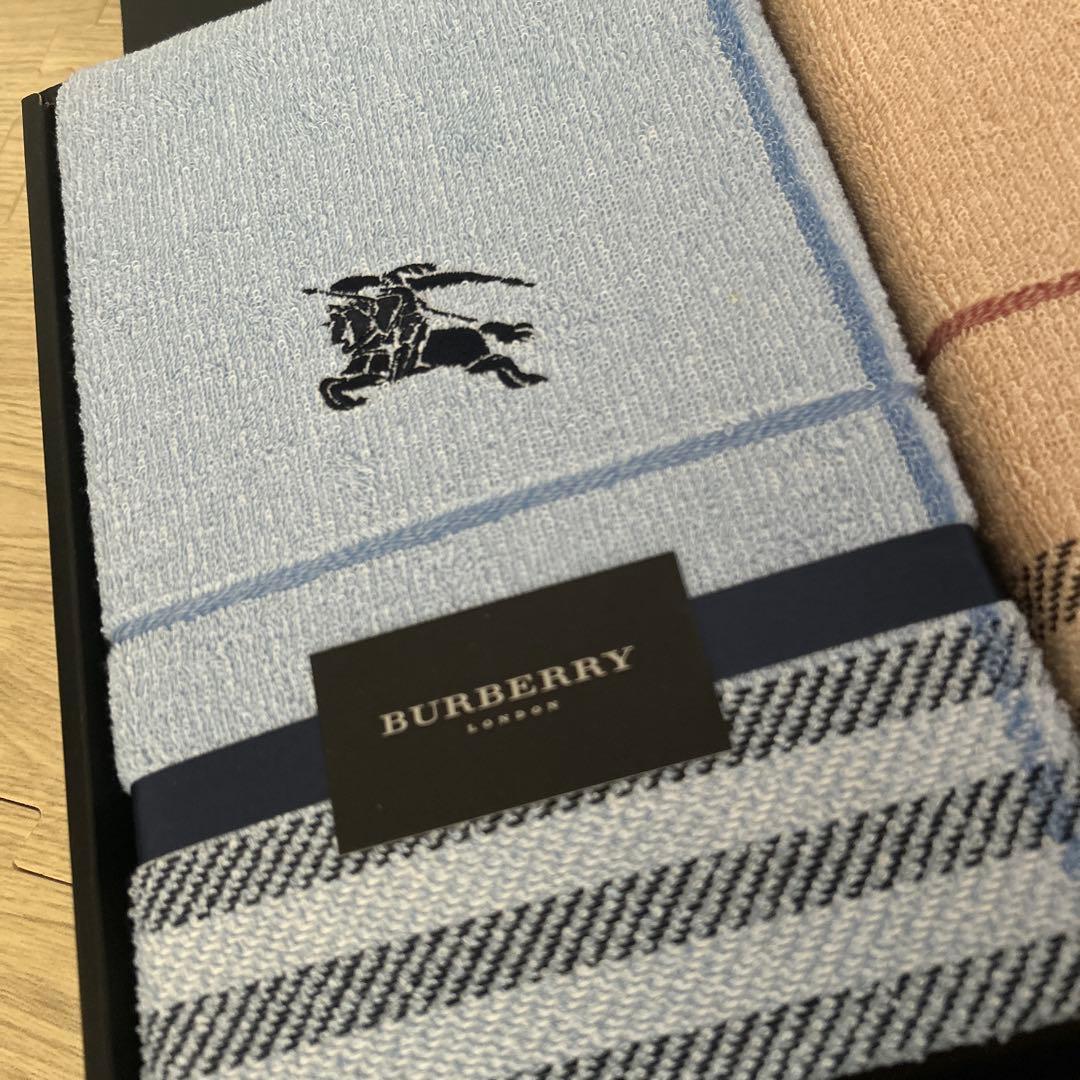 バーバリー　タオルケット　Burberry 綿100% チェック　ペア　2枚