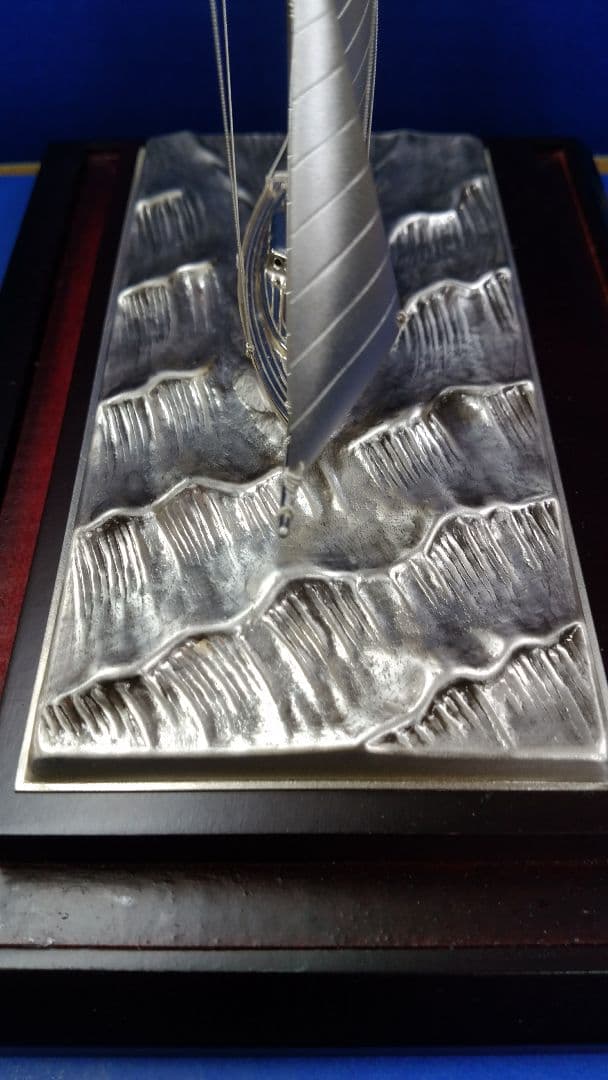 銀製　ヨット　武比古作