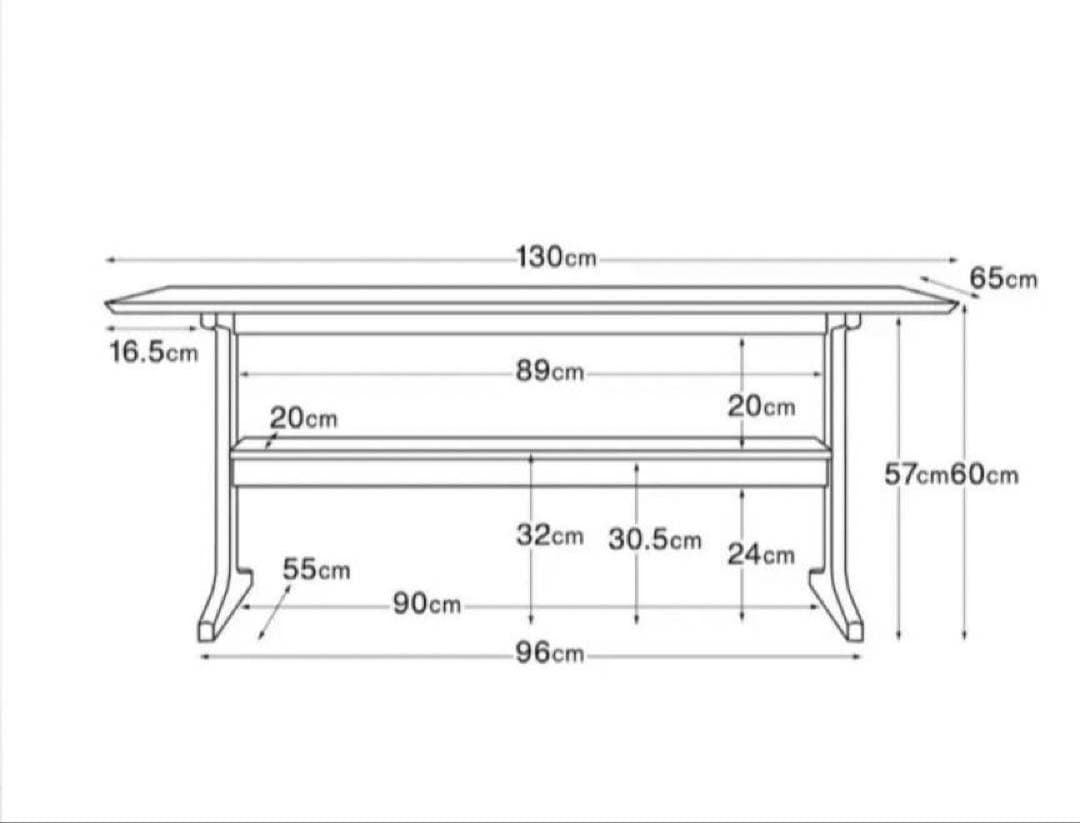 【送料込】無印良品 MUJI ダイニング リビングテーブル 木製家具机デスク