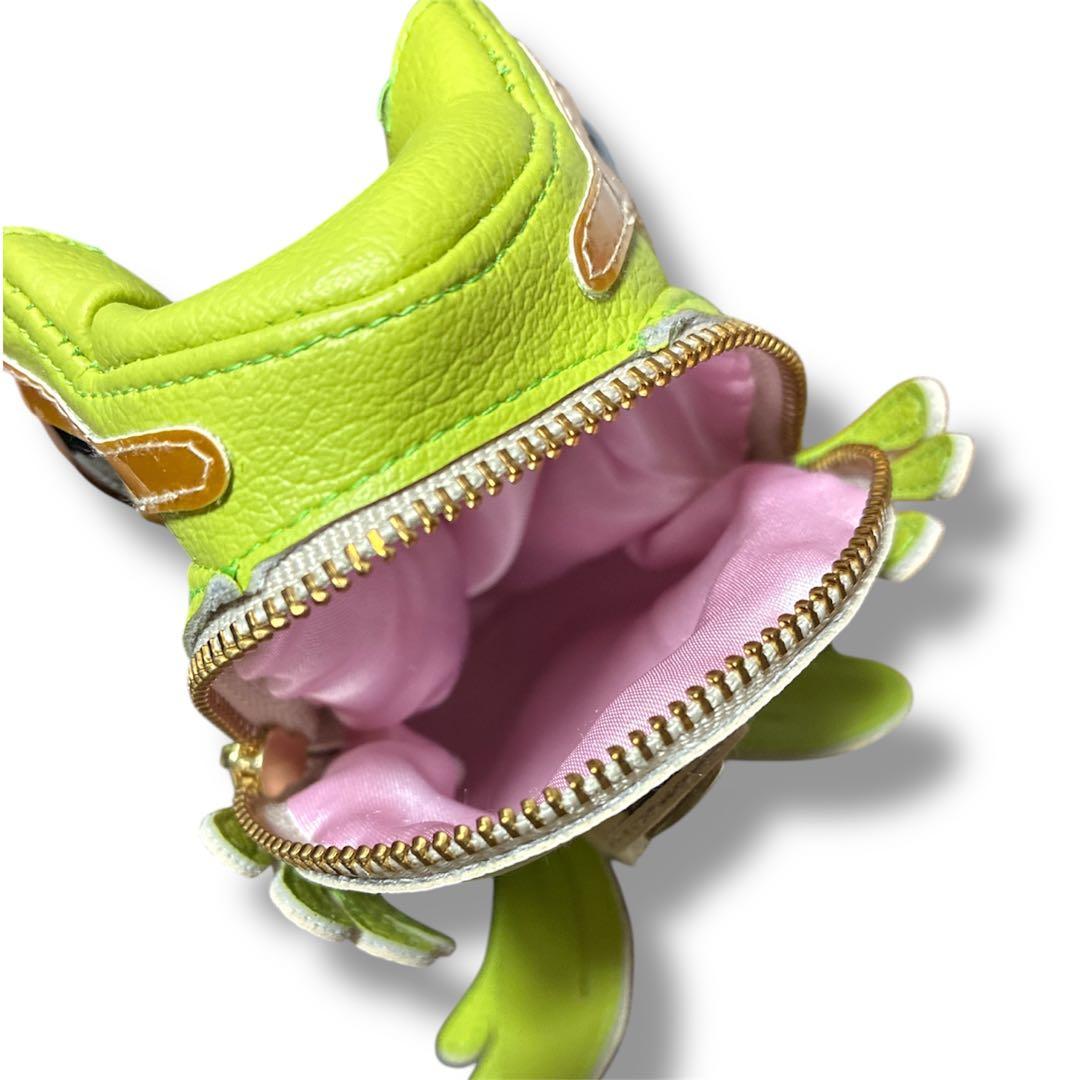 未使用 蛙堂 カエルポーチ 緑 グリーン アマガエル 黄緑 インテリア 雑貨