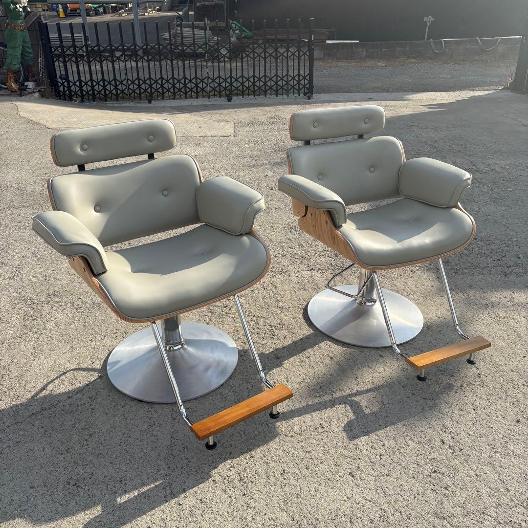 ①レイナカンパニー イームズ ラウンジチェア リプロダクト 美容室 理容室チェア