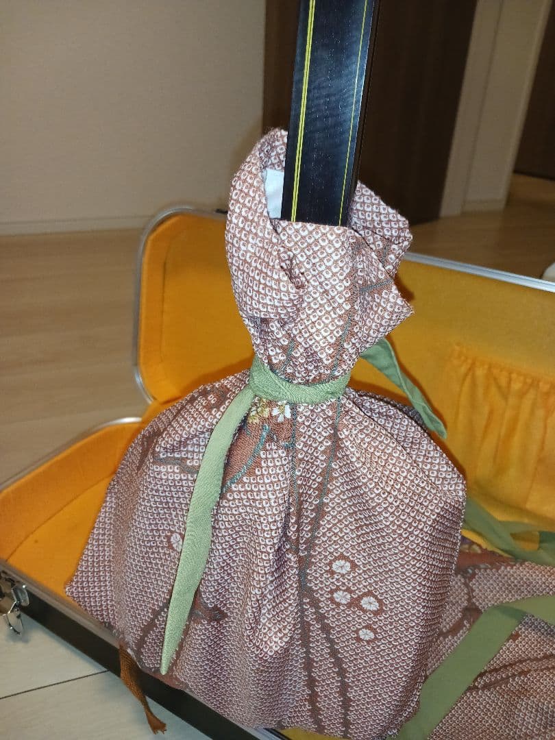 最高級津軽三味線 福林K9刻印　紅木　トチあり　金細　二本溝　購入価格150万円