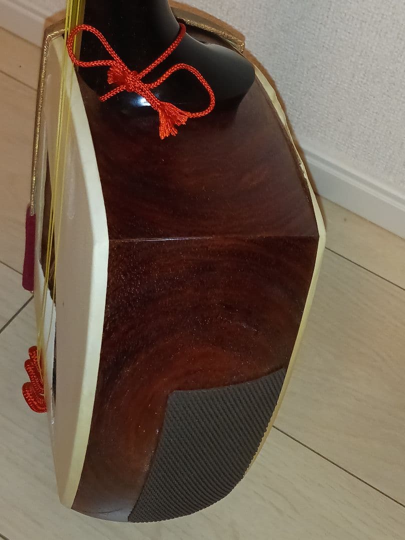 最高級津軽三味線 福林K9刻印　紅木　トチあり　金細　二本溝　購入価格150万円