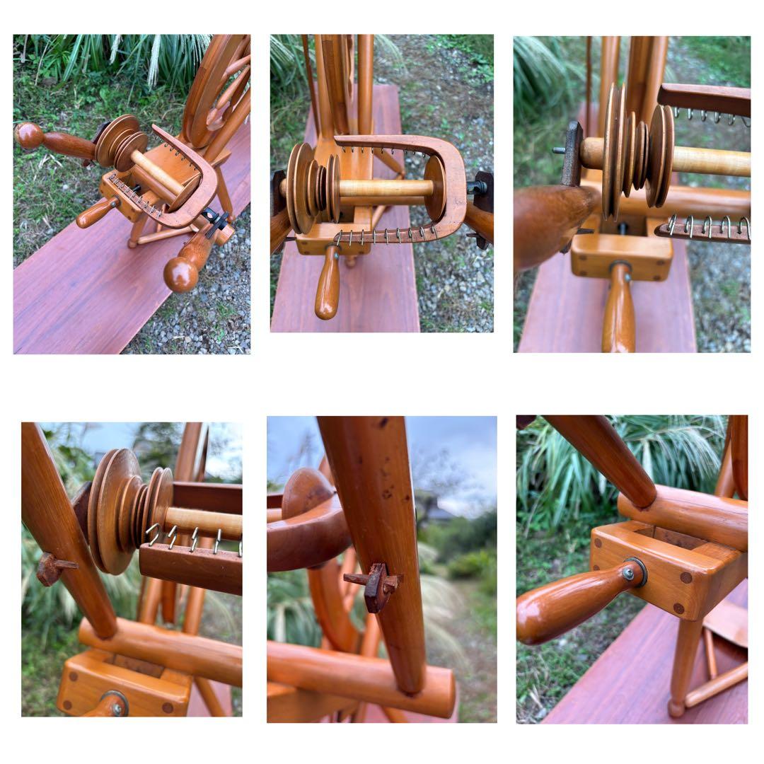 東京手織機　紡ぎ機　紡ぎ車2